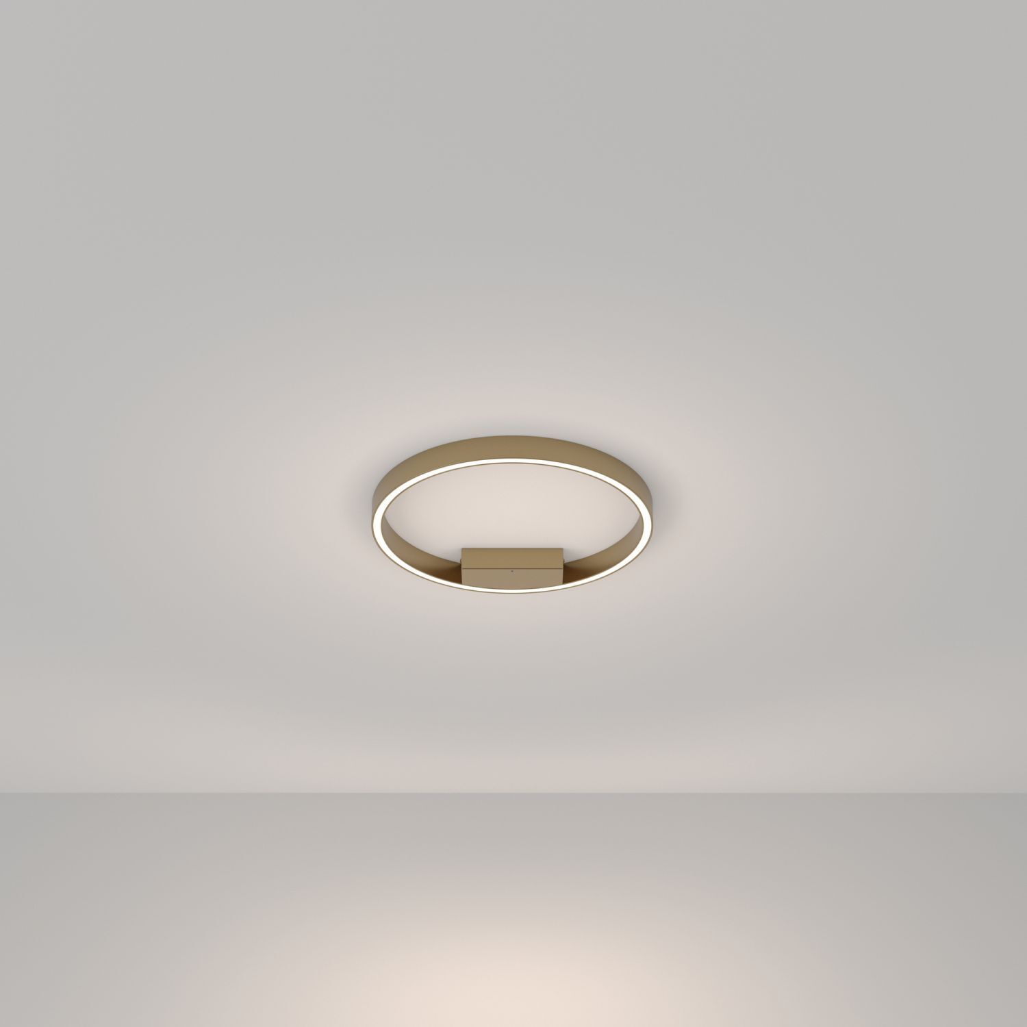 LED Deckenlampe Aluminium Ø 40 cm in Messing rund TESSA