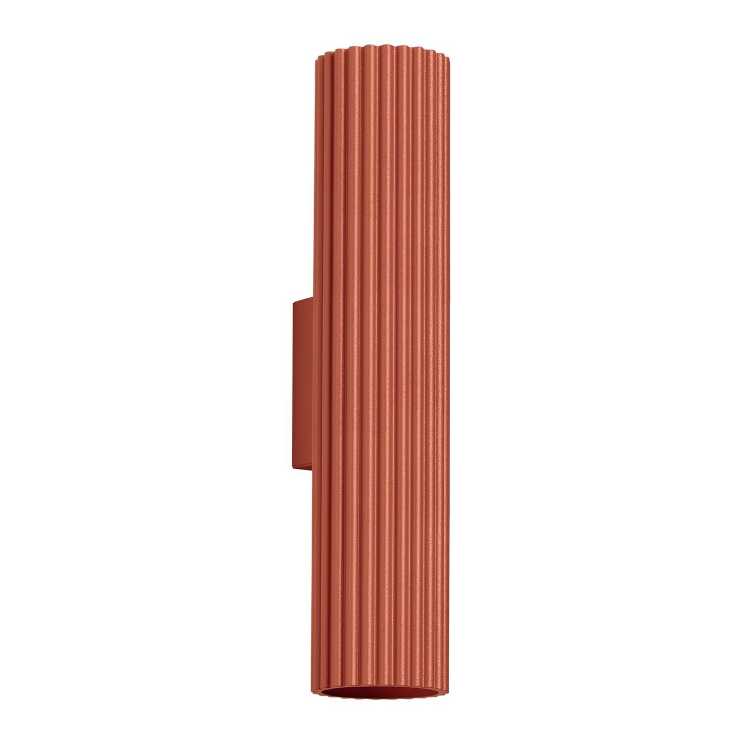 Moderne Wandlampe Up Down H: 30 cm Rot GU10 2-flammig Alu