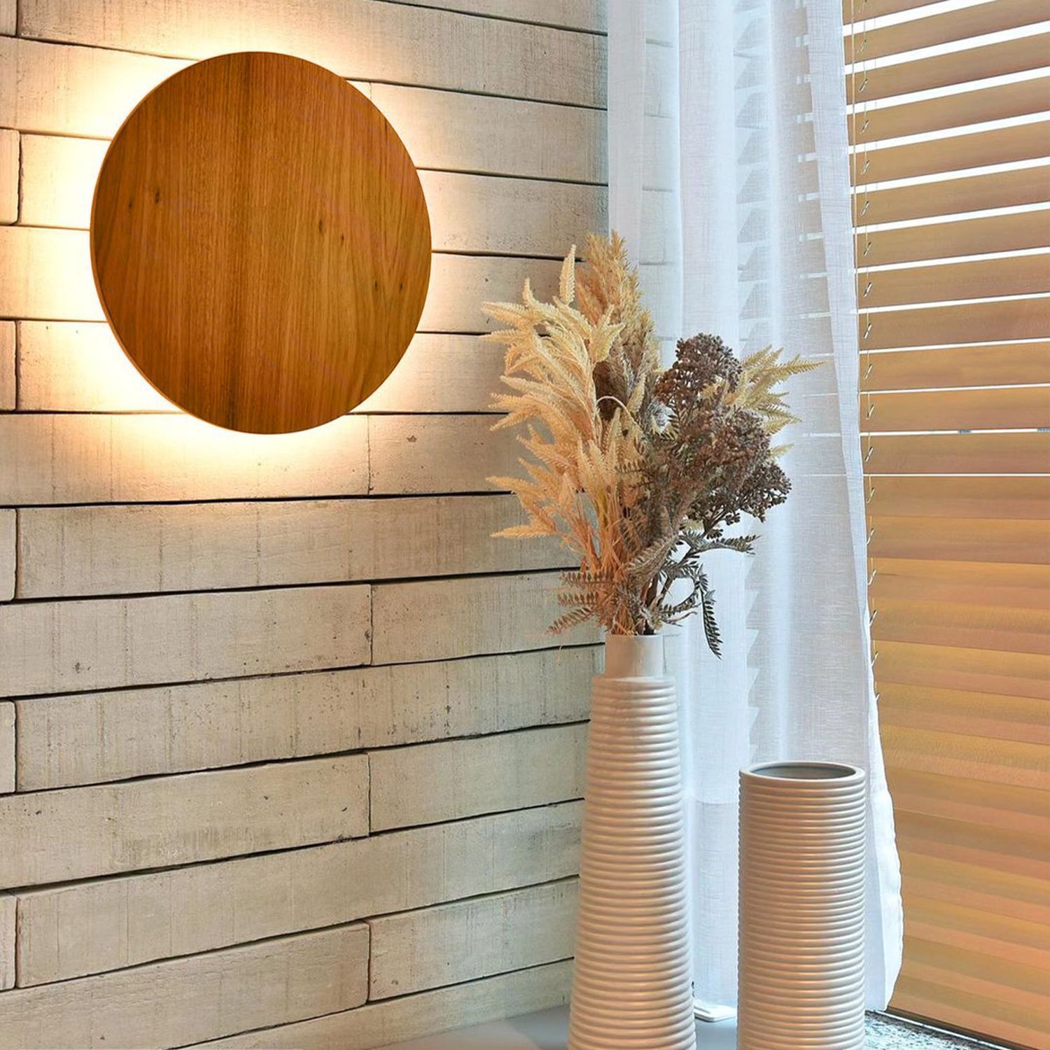 Drinnen, Innenarchitektur, Paneele aus Holz, Pflanze, Holz