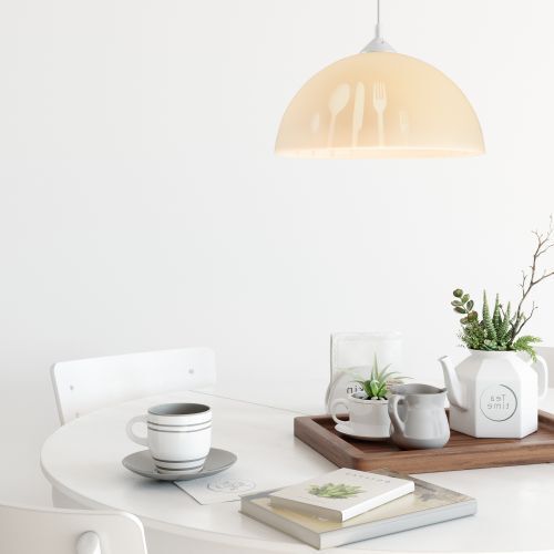 Esstischlampe Pendelleuchte Gelb Retro Wohnzimmer