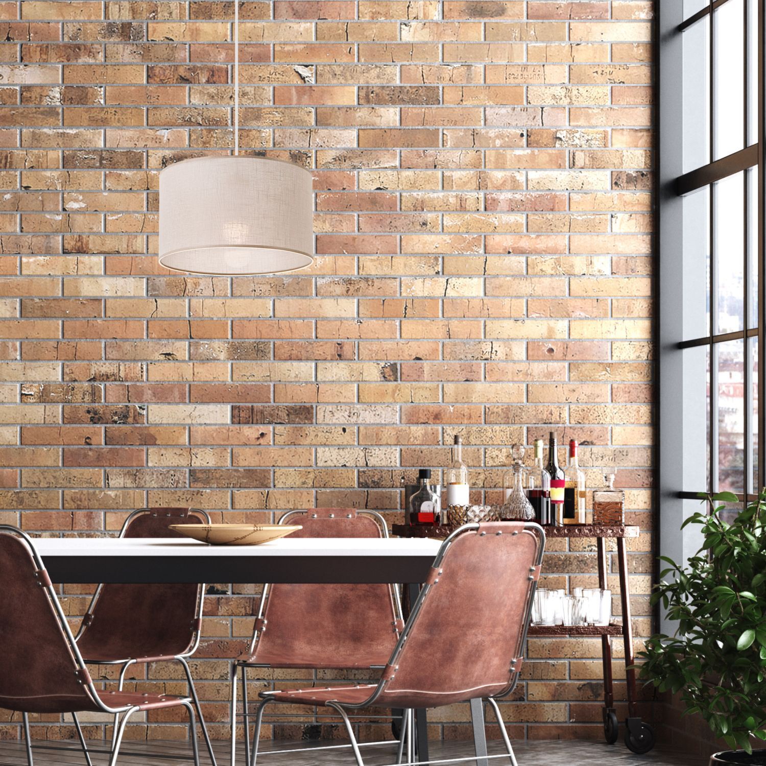 Hängeleuchte Stoffschirm Ø 35 cm Beige verstellbar E27