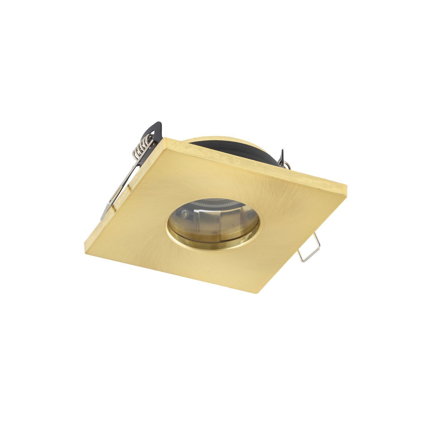 Einbauspot in Messing Aluminium Glas B:8,5 cm IP44 GU10