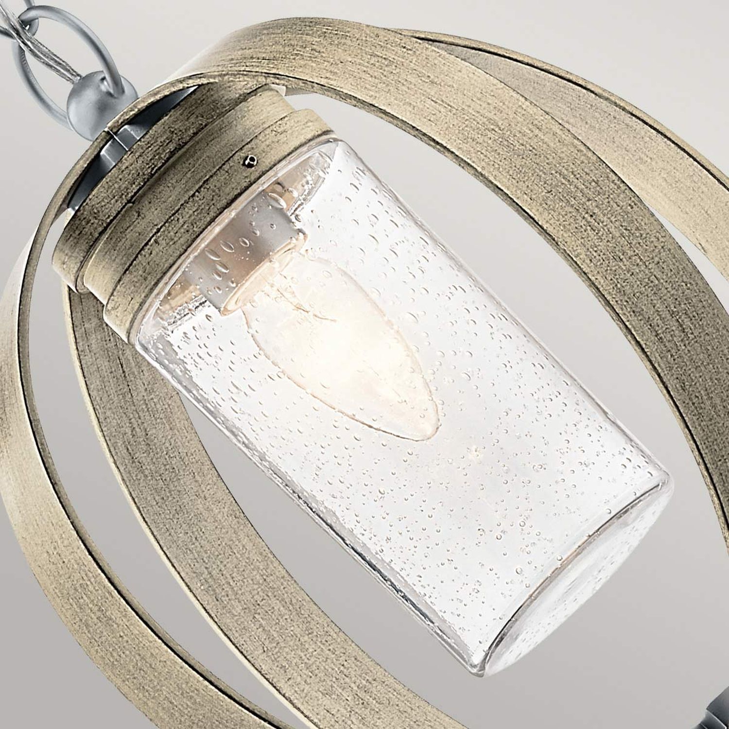 Außenlampe rund B: 30,5 cm H: max. 203,3 cm verstellbar