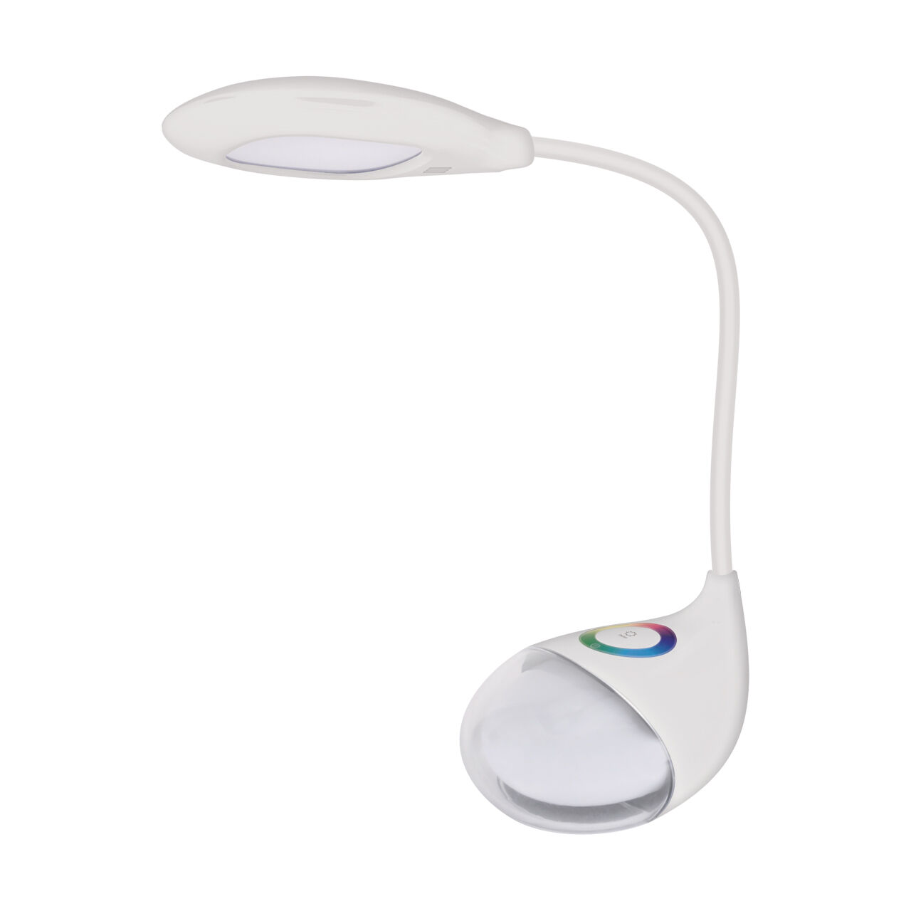 LED Schreibtischlampe Touch Dimmer Flexarm 32 cm Weiß