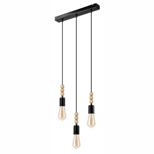 Hängelampe CHANIA Schwarz lang Esstisch Lampe