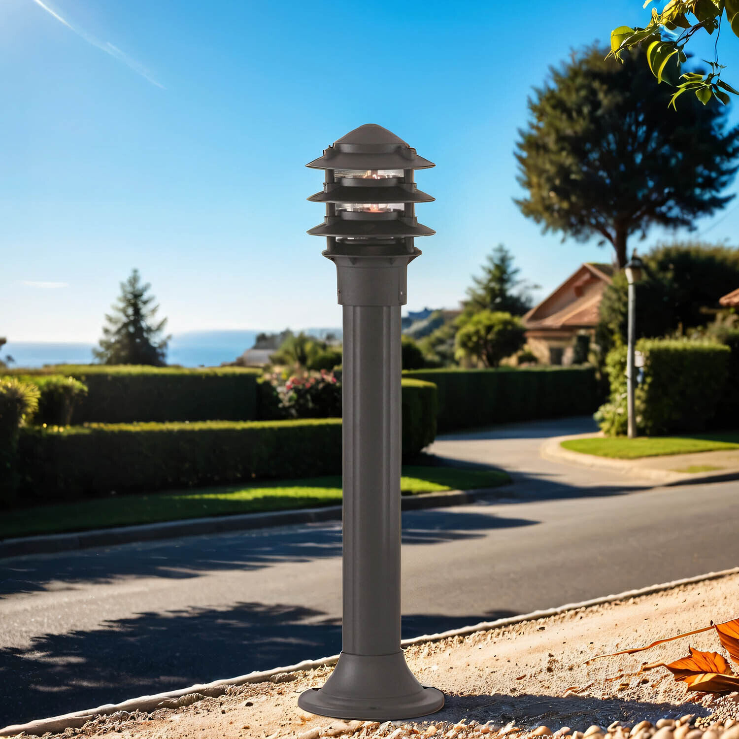 Moderne Außen Stehleuchte Wegelampe E27 BOLLARDS