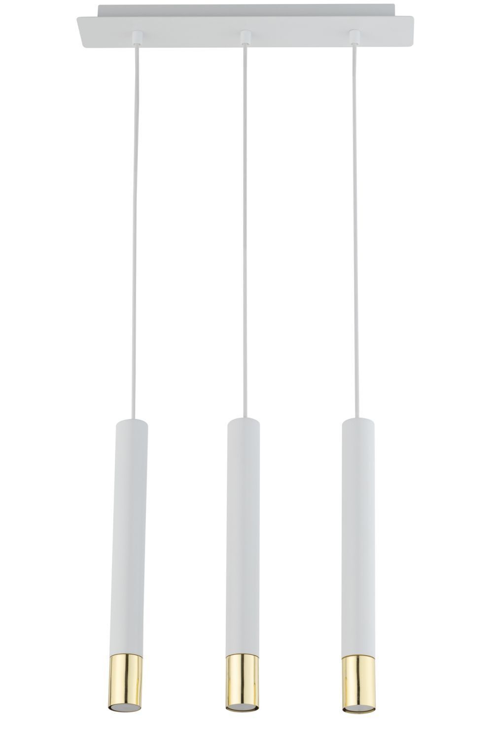 Hängeleuchte Weiß Gold elegant Modern Metall Esstisch