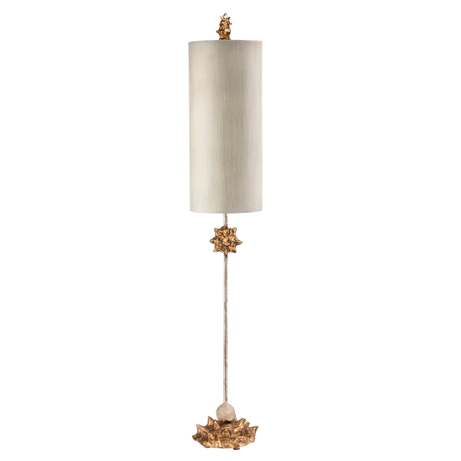 Tischlampe MARLO Gold Weiß 102cm Bodenleuchte