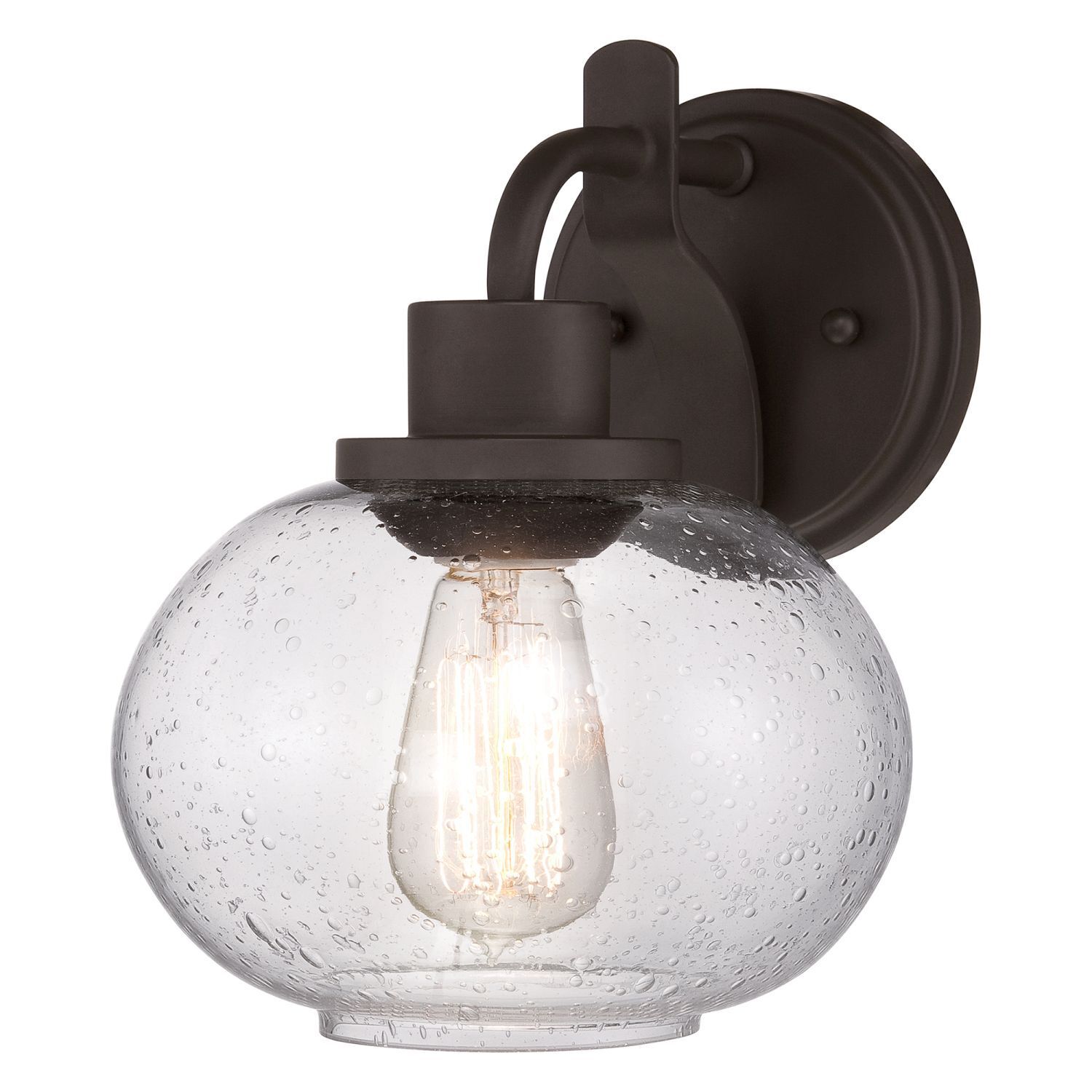 Wandleuchte Bad Metall Glas B:20cm Bad Lampe FELI