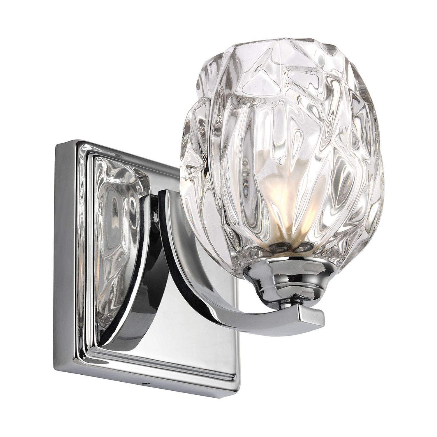 Elegante Badleuchte BOGAR Glas Schirm IP44 mit LED