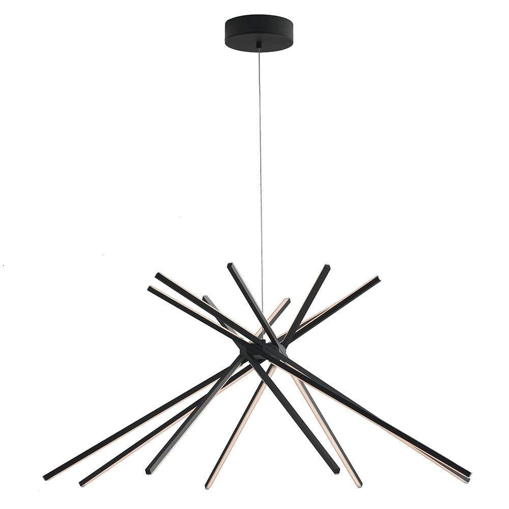 LED Pendelleuchte Schwarz Ø113cm groß Modern Design