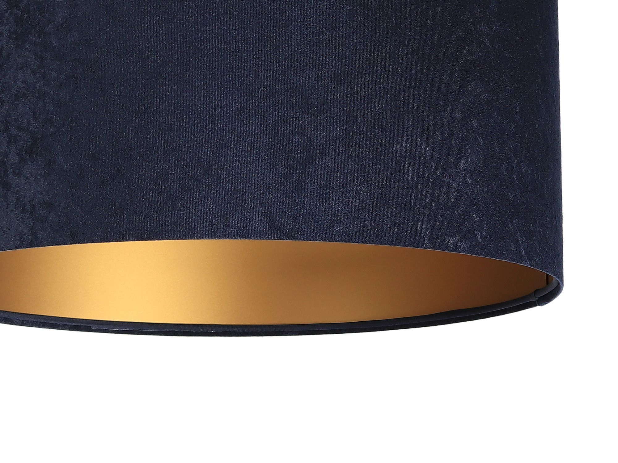 Pendelleuchte Blau Gold Stoff Esstisch Lampe