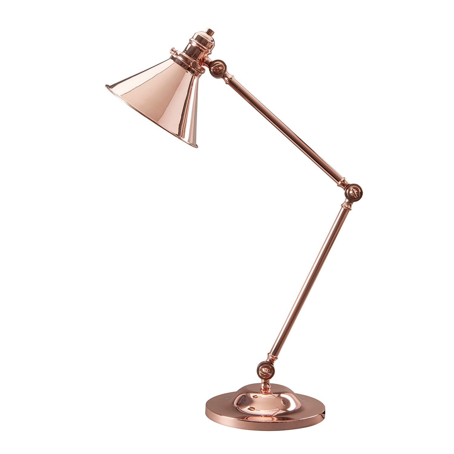 Schreibtischlampe ISMENE Kupfer 66cm Tisch Leuchte