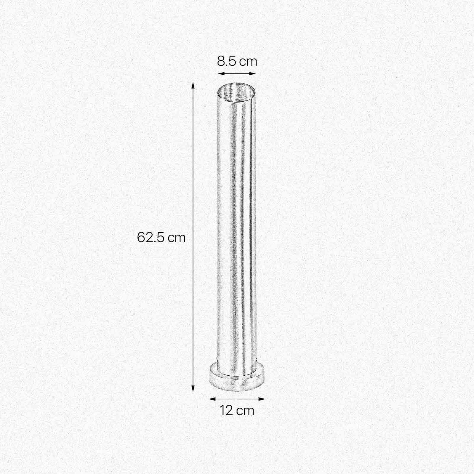 Tischlampe Messing massiv 62,5 cm hoch Ø 8,5 cm schmal E27