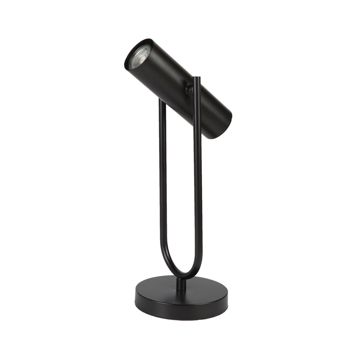 Tischleuchte Metall 45 cm GU10 Schwarz verstellbar