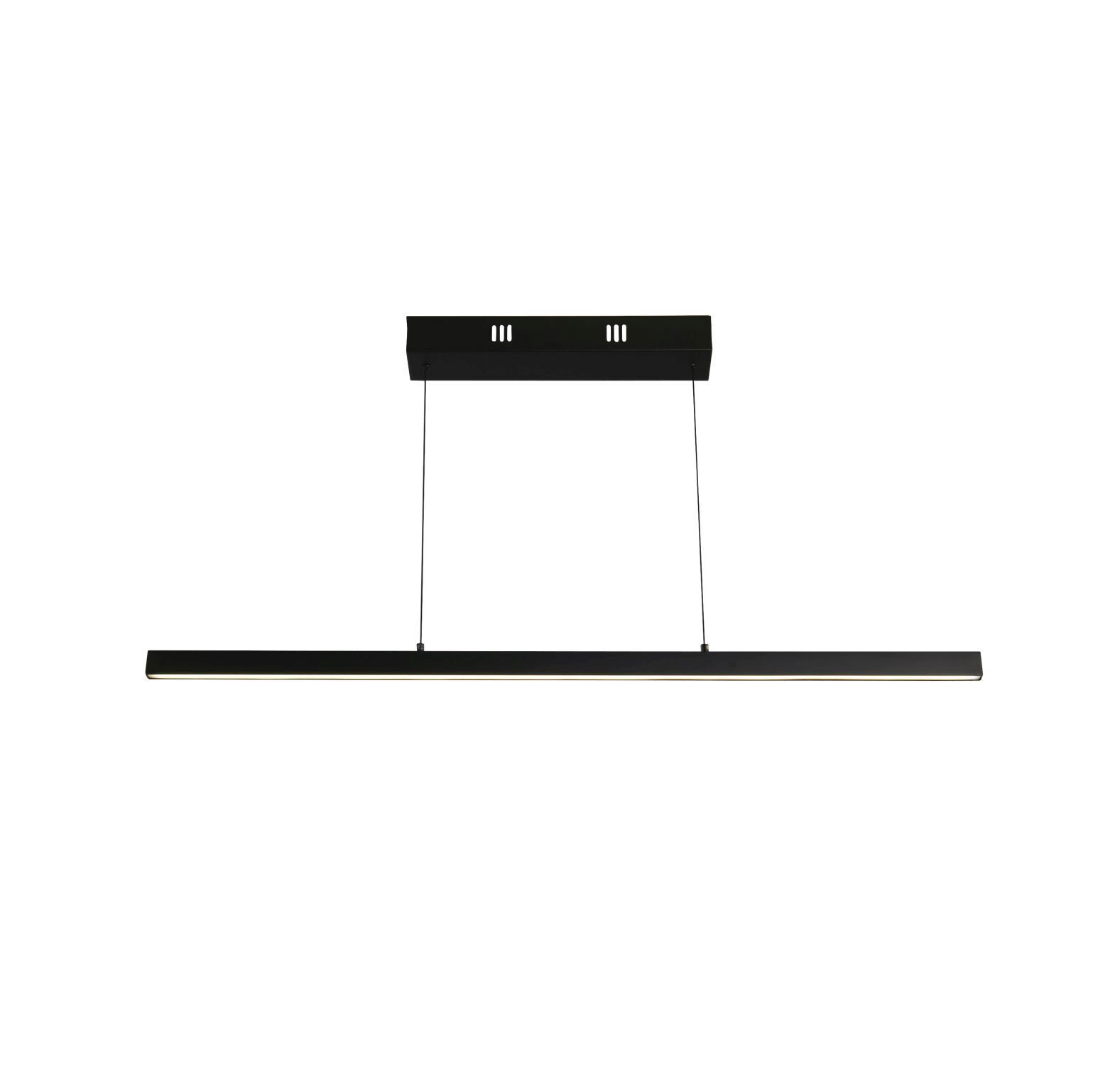 Dimmbare LED Pendelleuchte Schwarz Metall 101,5 cm 29 W