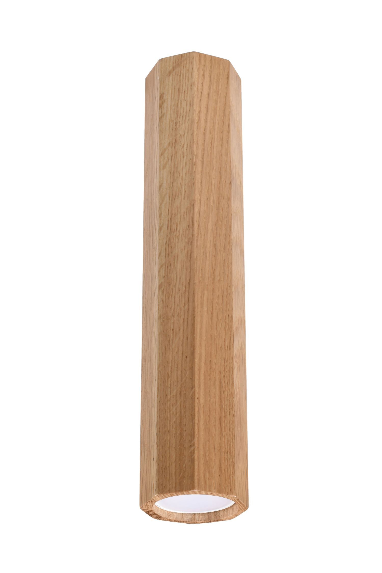 Deckenspot Holz H: 30 cm schmal GU10 blendarm Modern