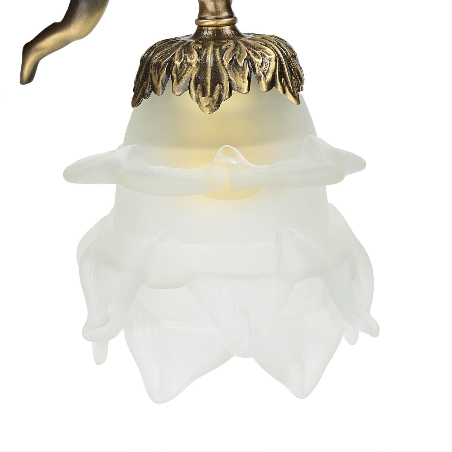 Wandlampe Messing Antik Echt Jugendstil Putti