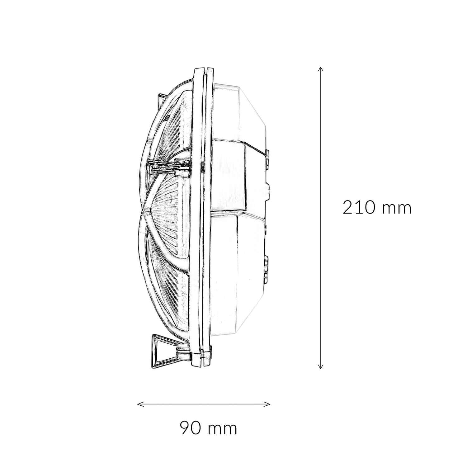 Outdoor Wandleuchte Messing Maritim Ø 21 cm E27 IP64