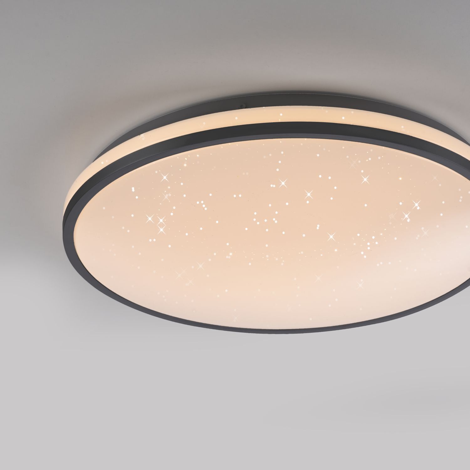 LED Deckenleuchte Nachthimmel Schwarz 3000 K dimmbar