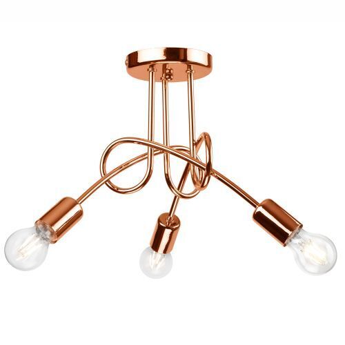 Moderne Deckenleuchte in Kupfer Wohnzimmer Lampe
