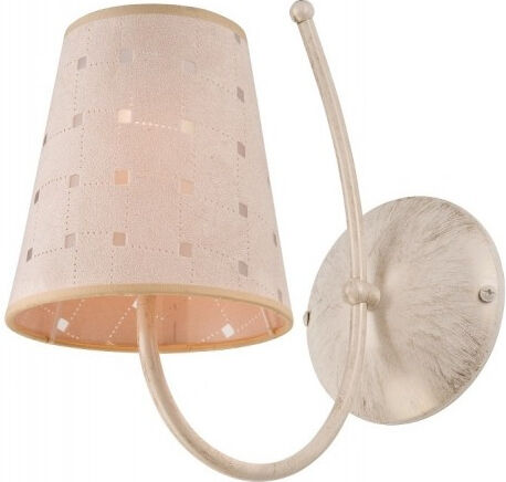 Wandlampe Wandleuchte Creme Stoff Landhaus