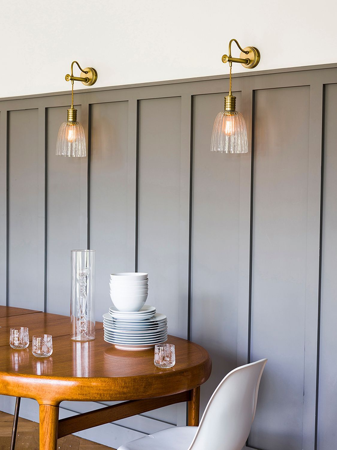 Wandlampe COLGAR Messing Design Lampe Wohnzimmer