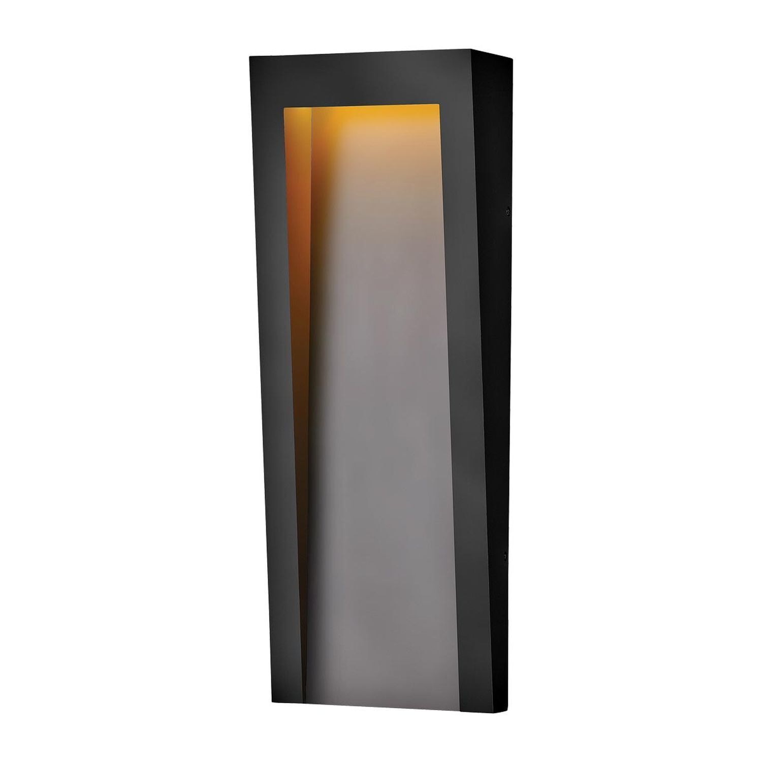 Außenlampe Wand LED IP44 H: 61 cm Schwarz eckig warmweiß