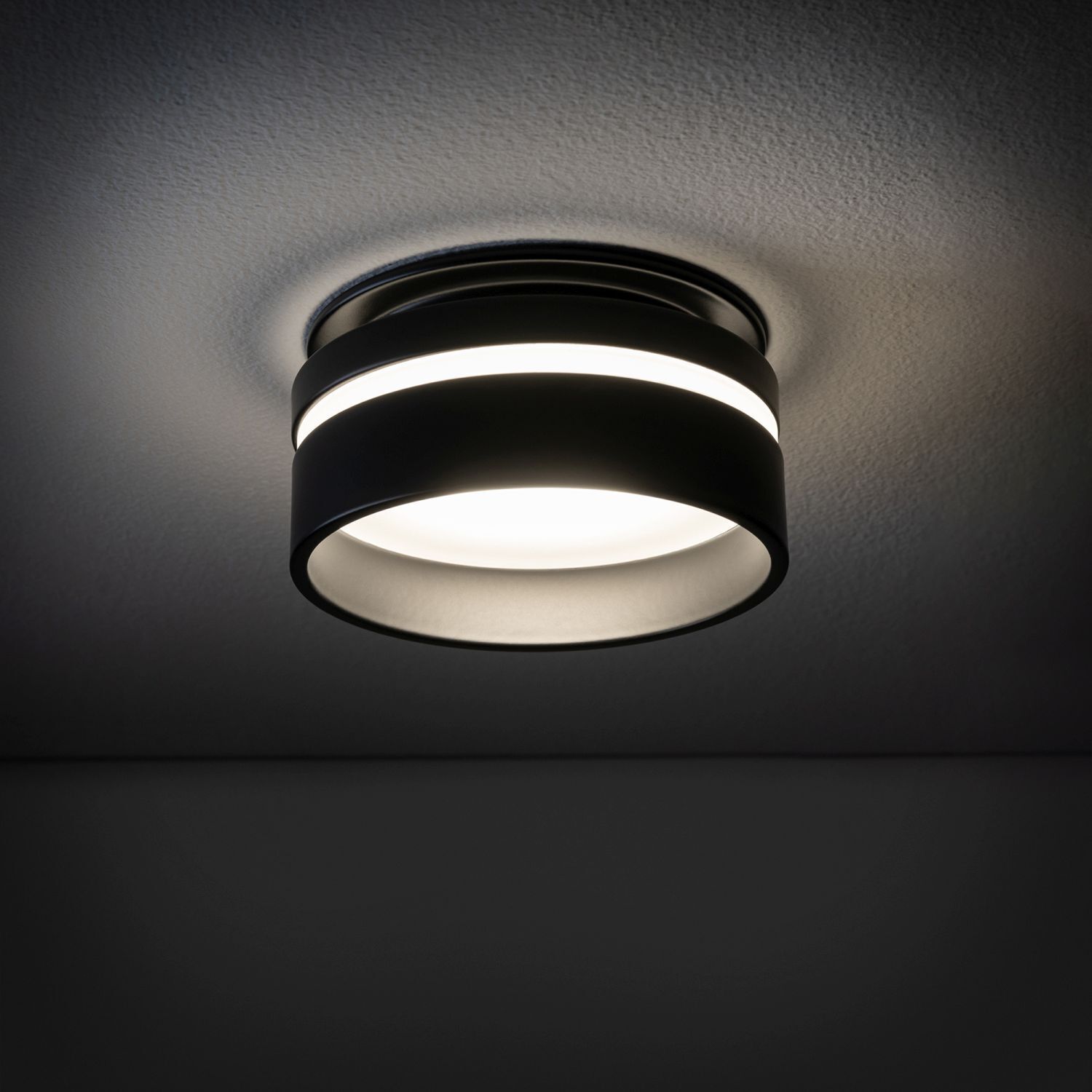 Einbaustrahler GU10 Ø 8 cm Schwarz Aluminium Modern
