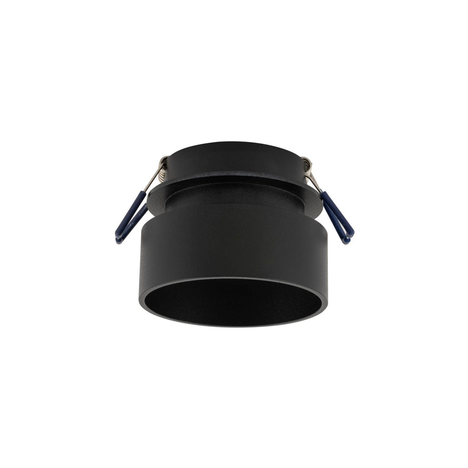 Einbauleuchte Schwarz Aluminium GU10 Ø8 cm rund Aufputz