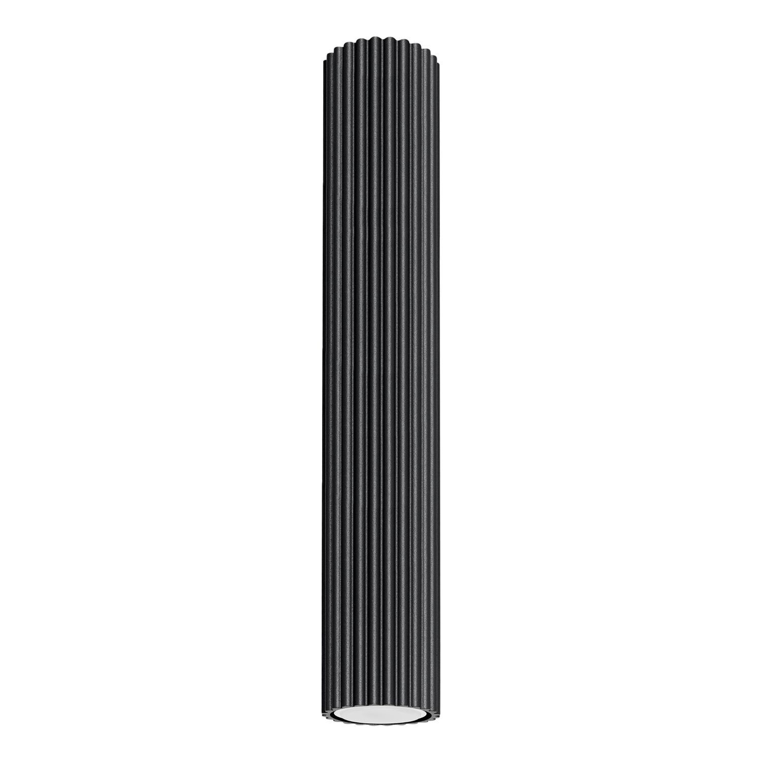 Deckenspot schmal Ø 6,5 cm H: 40 cm Schwarz GU10 Aufputz