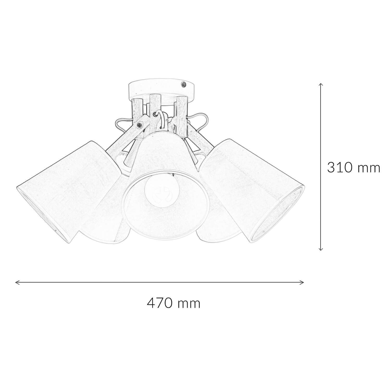 Deckenlampe VAIO Weiß 5-flmg