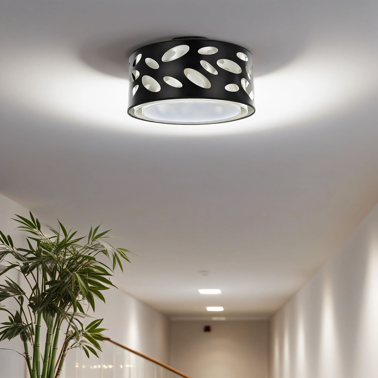 Moderne Deckenlampe Zola in Schwarz