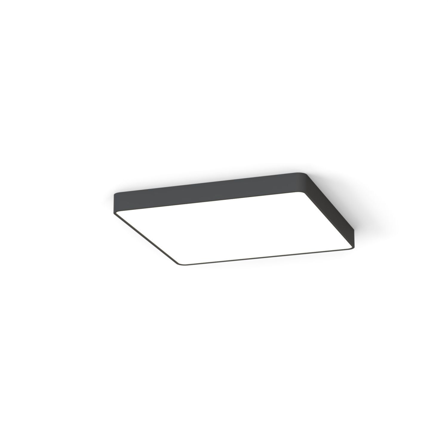 Deckenlampe 3000 K 1700 lm Grau B: 63 cm eckig mit 5x T8 LED