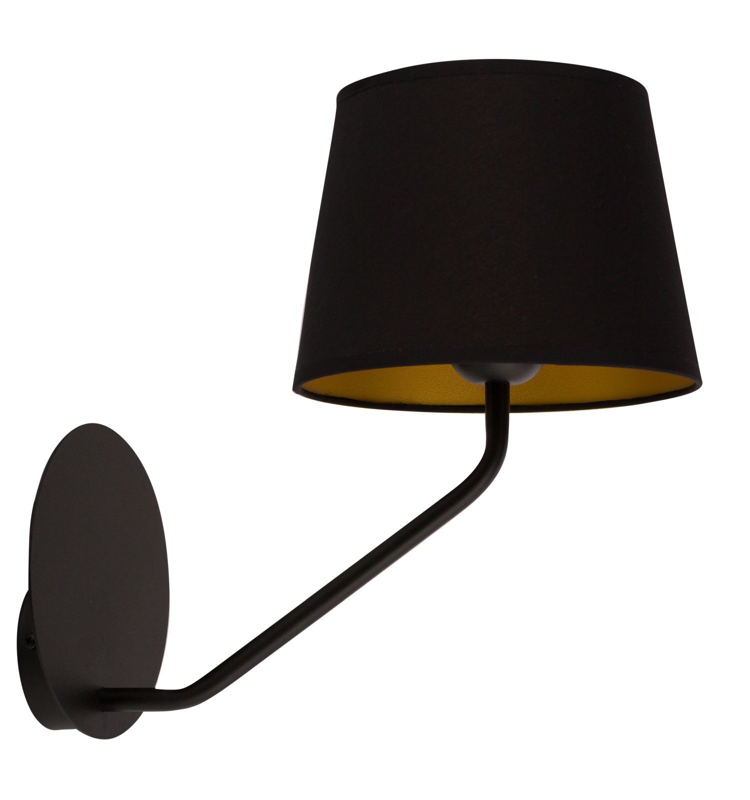 Wandlampe Schwarz Kupfer Metall H:34 cm blendarm