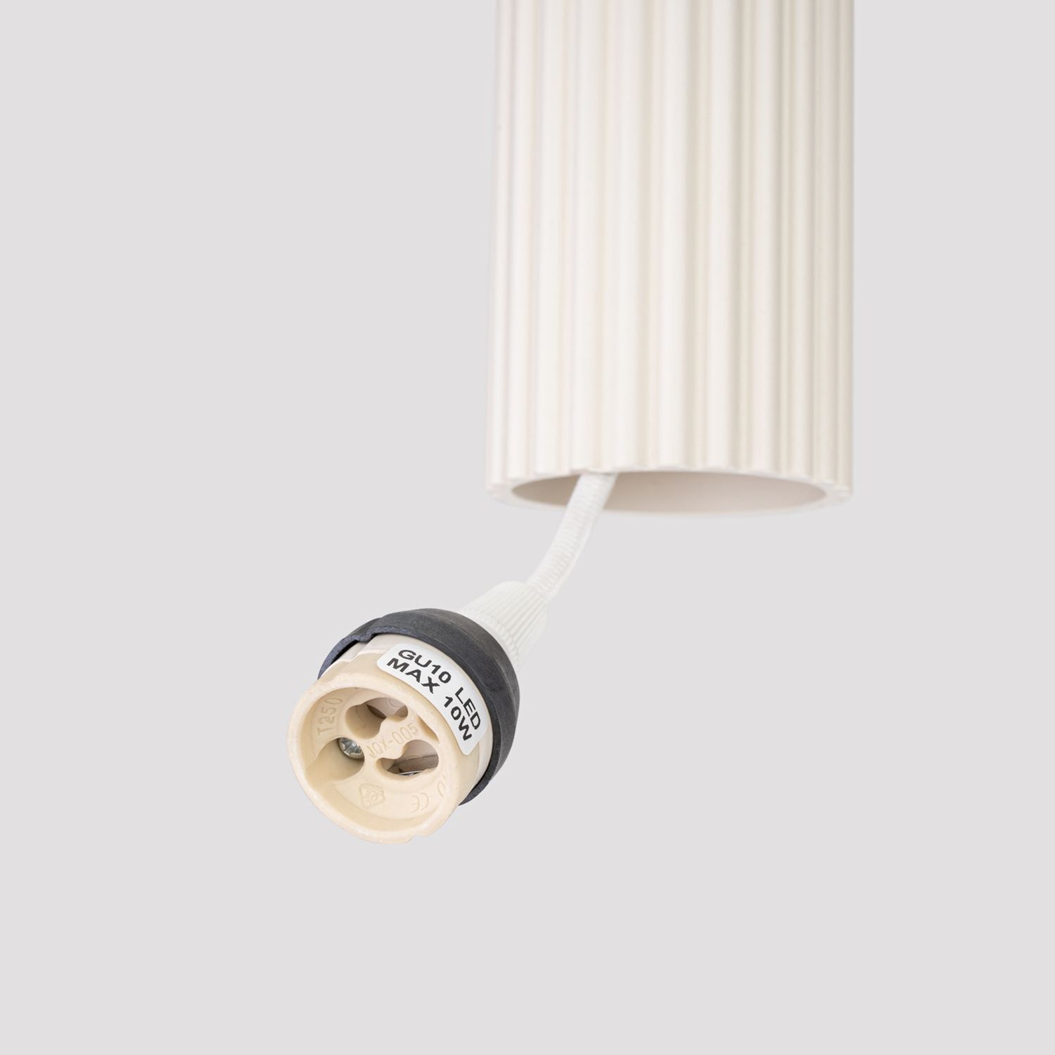 Pendelleuchte 3-flammig GU10 B: 45 cm in Creme Modern
