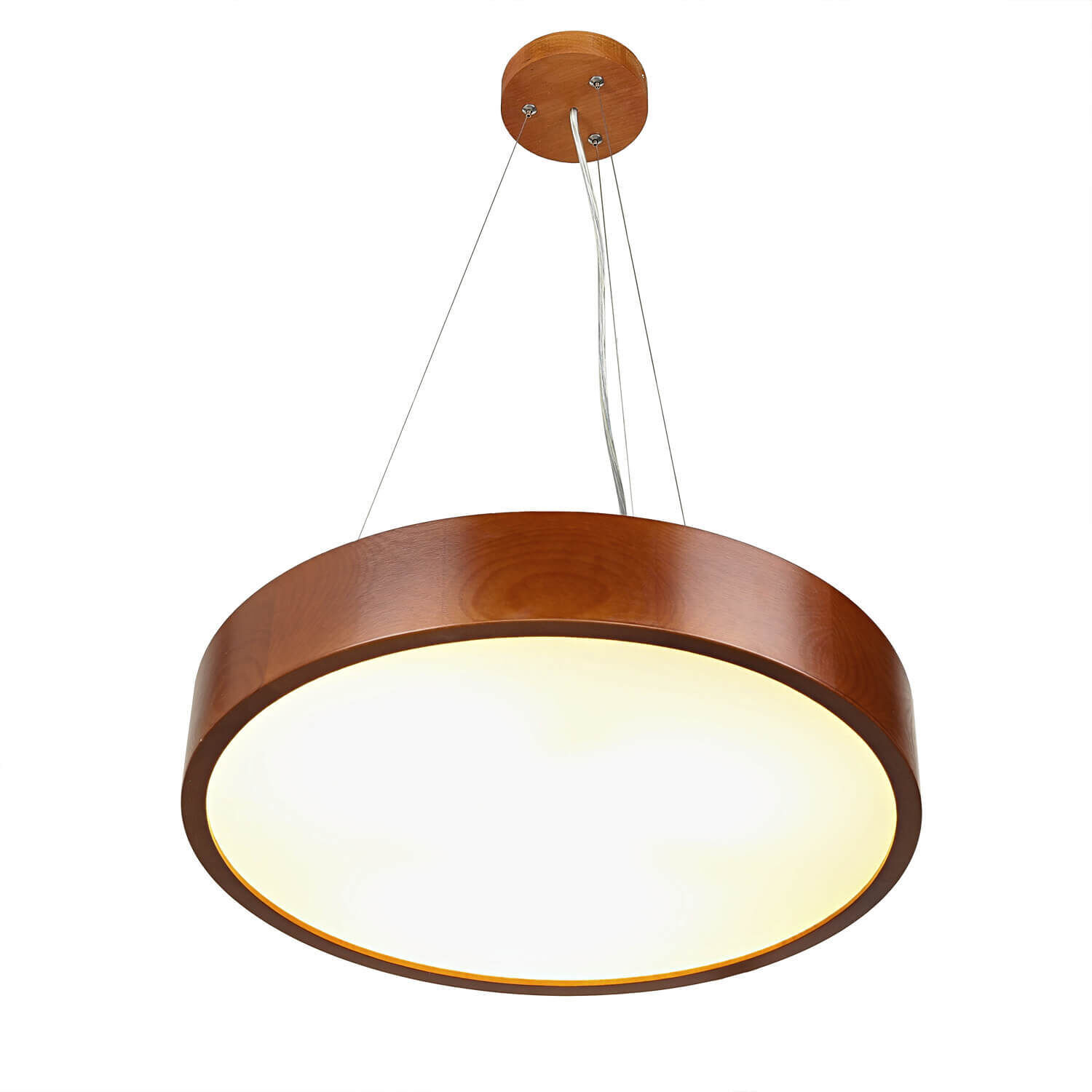 Lampe Esstisch Hängelampe Holz rustikal 3xW27 rund