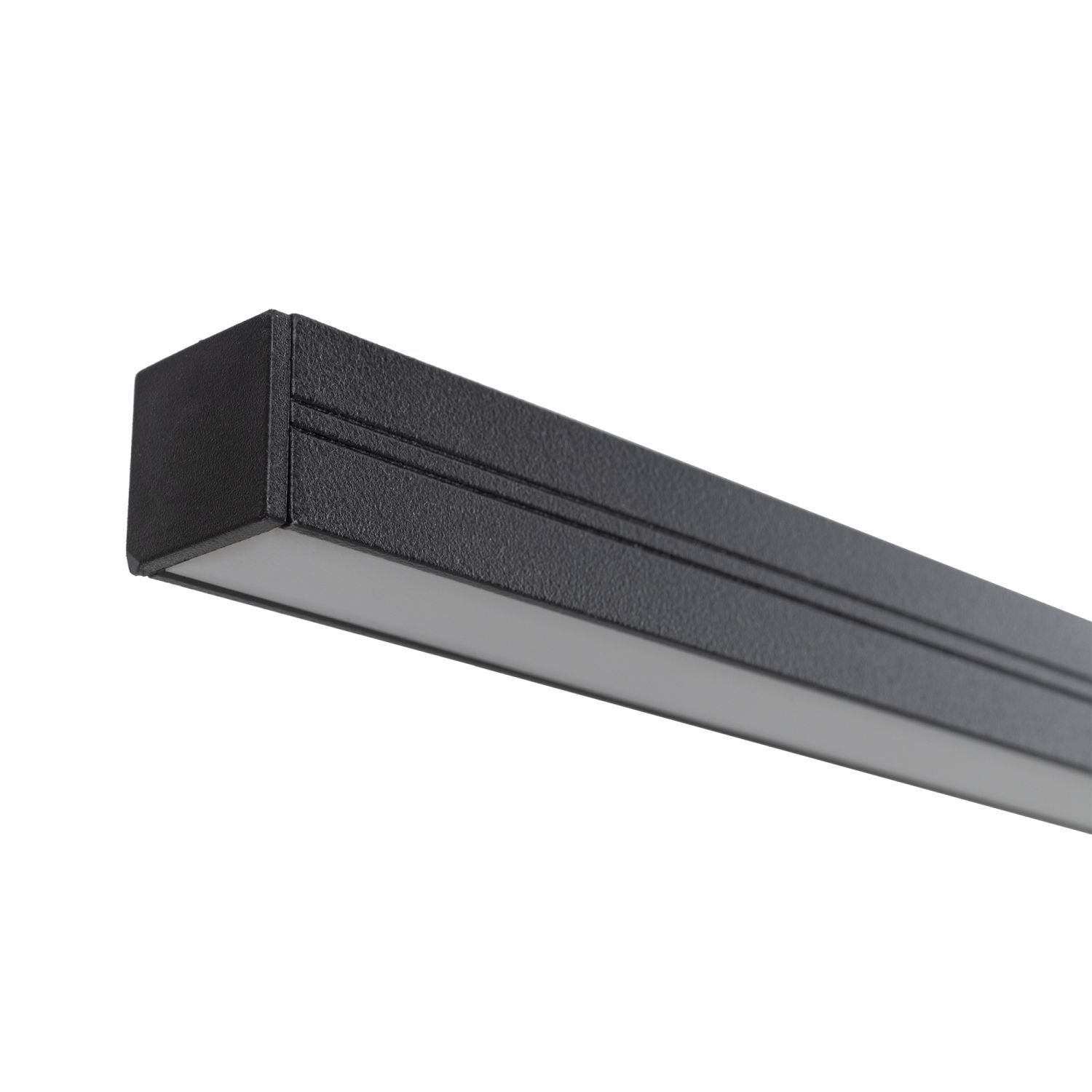 LED Hängeleuchte 3000 K 1150 lm Schwarz B; 150 cm länglich