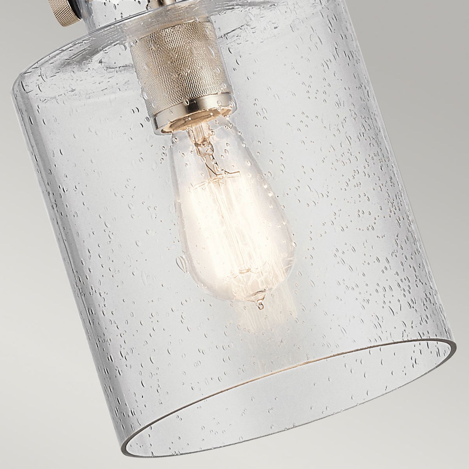 Hängelampe E27 Metall Glas 18 cm breit H: max. 141,6 cm