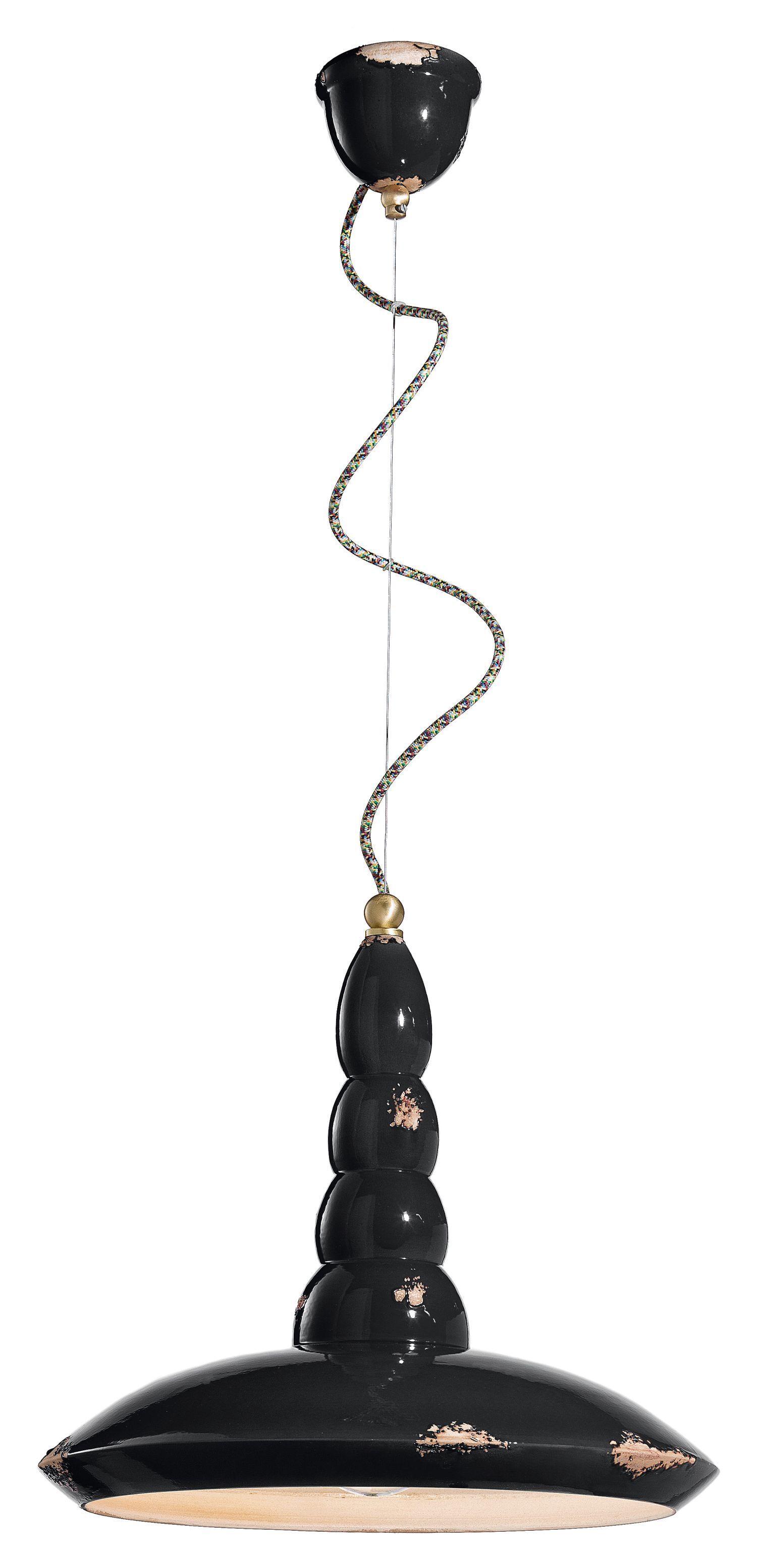 Pendelleuchte Keramik rund Ø 40 cm H: max. 137 cm E27