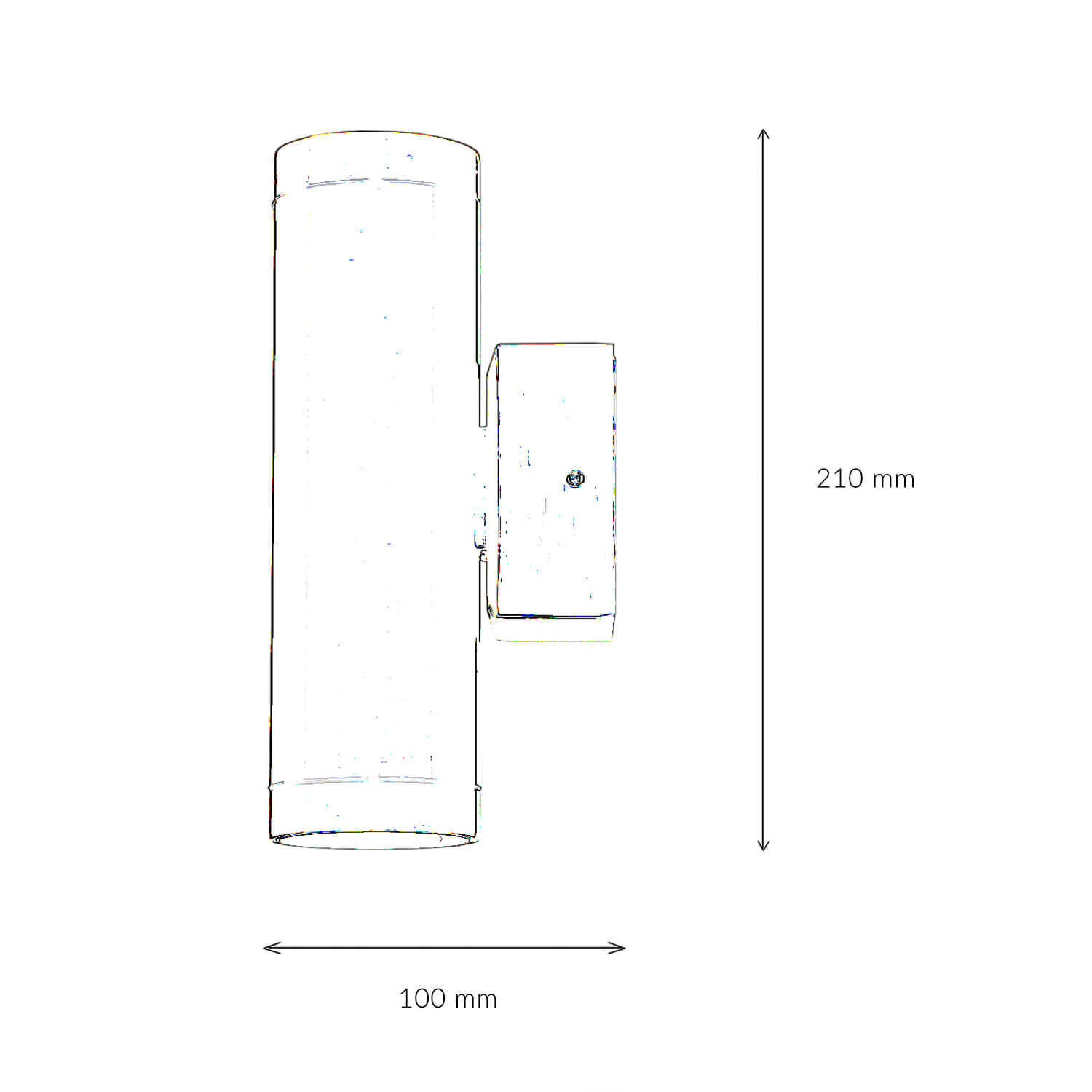 Wandlampe Außen Messing IP64 rostfrei Up Down Haus