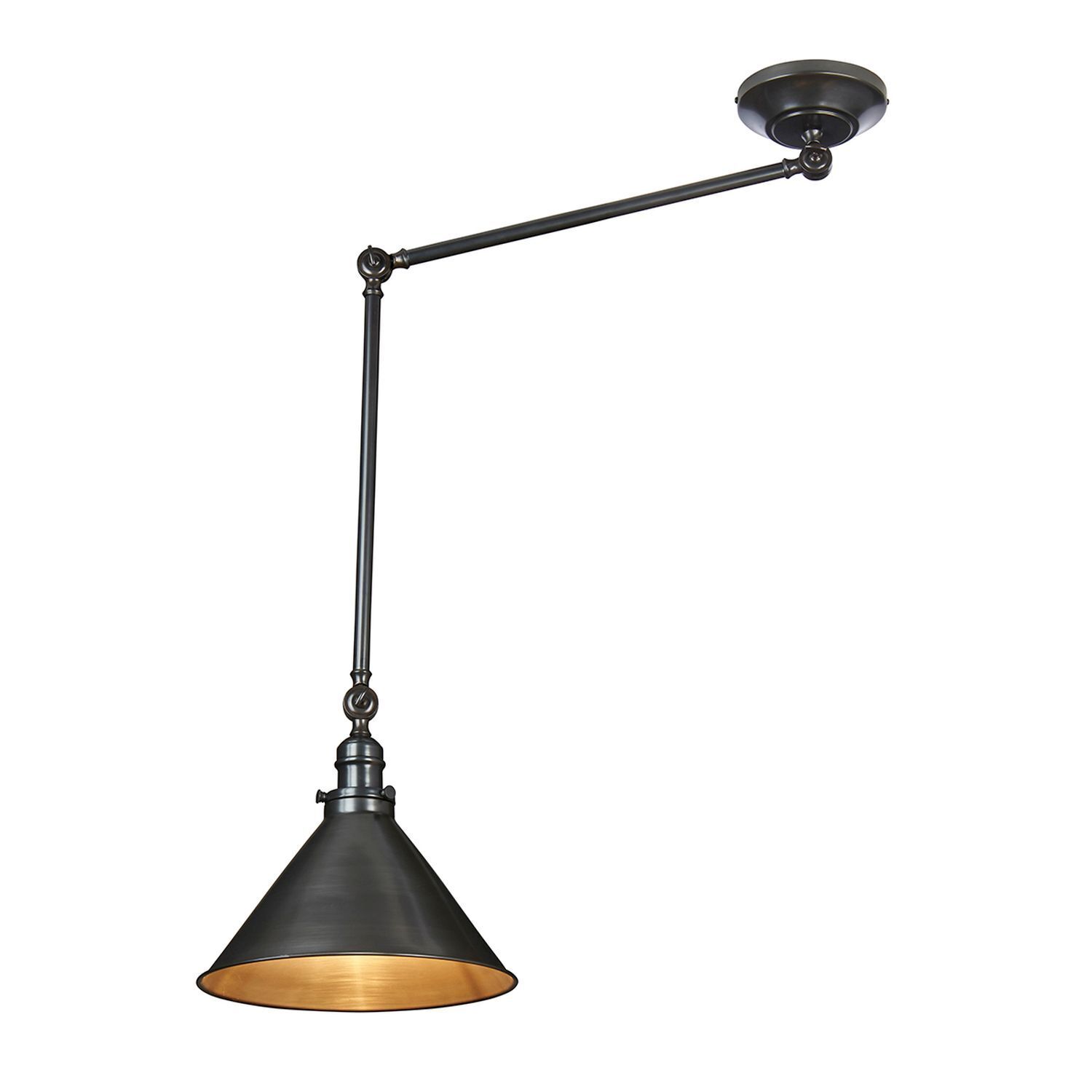 Deckenleuchte ISMENE in Bronze kürzbar Ø30cm Lampe