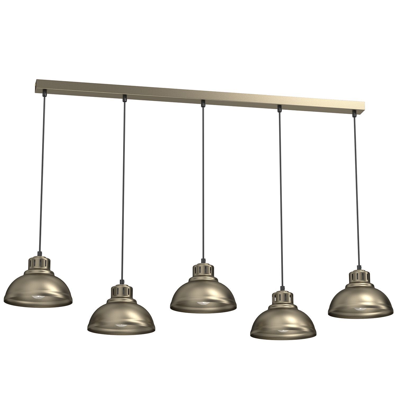 Loft Pendelleuchte Metall 125 cm XXL E27 in Gold