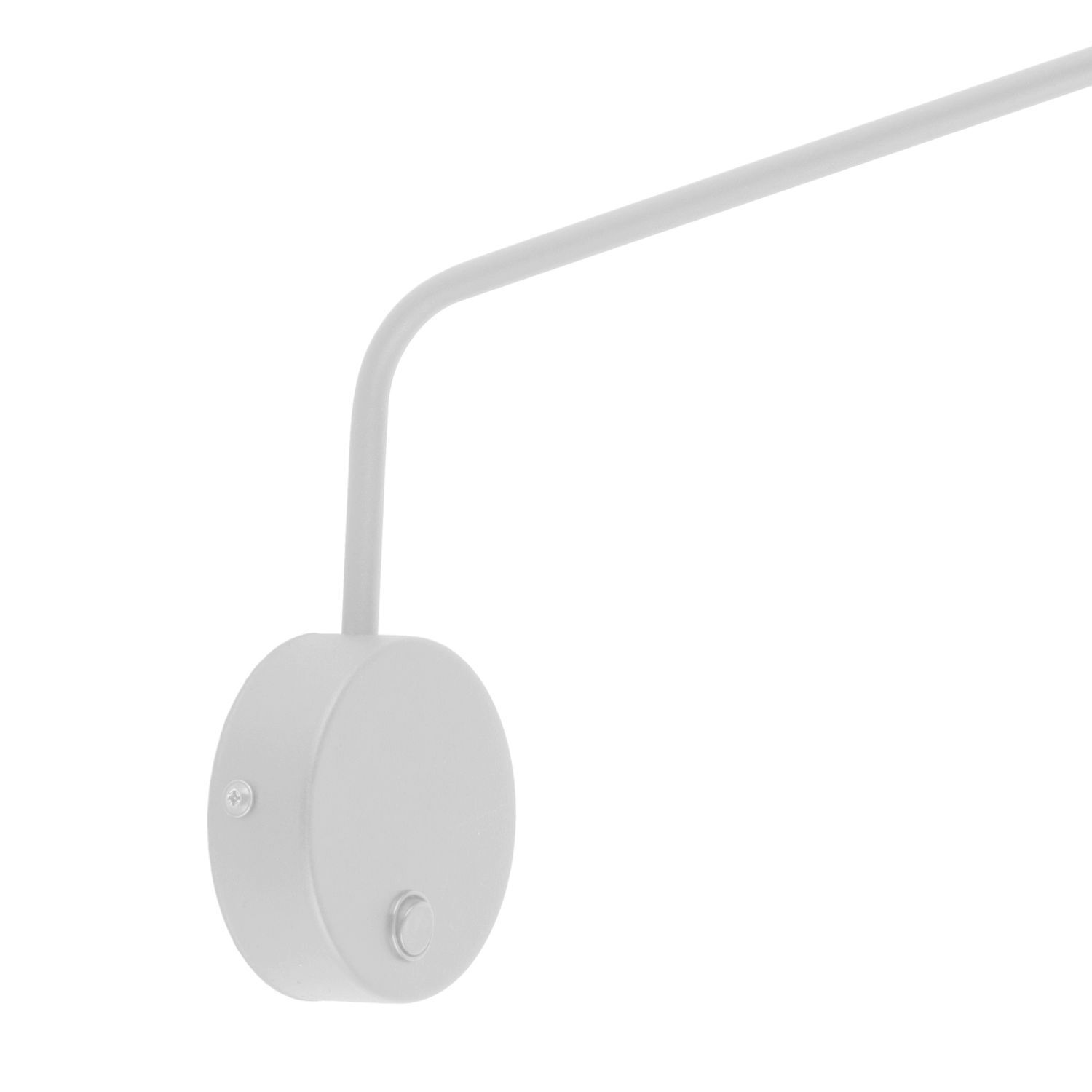 Wandlampe Weiß verstellbar Metall GU10 mit Schalter