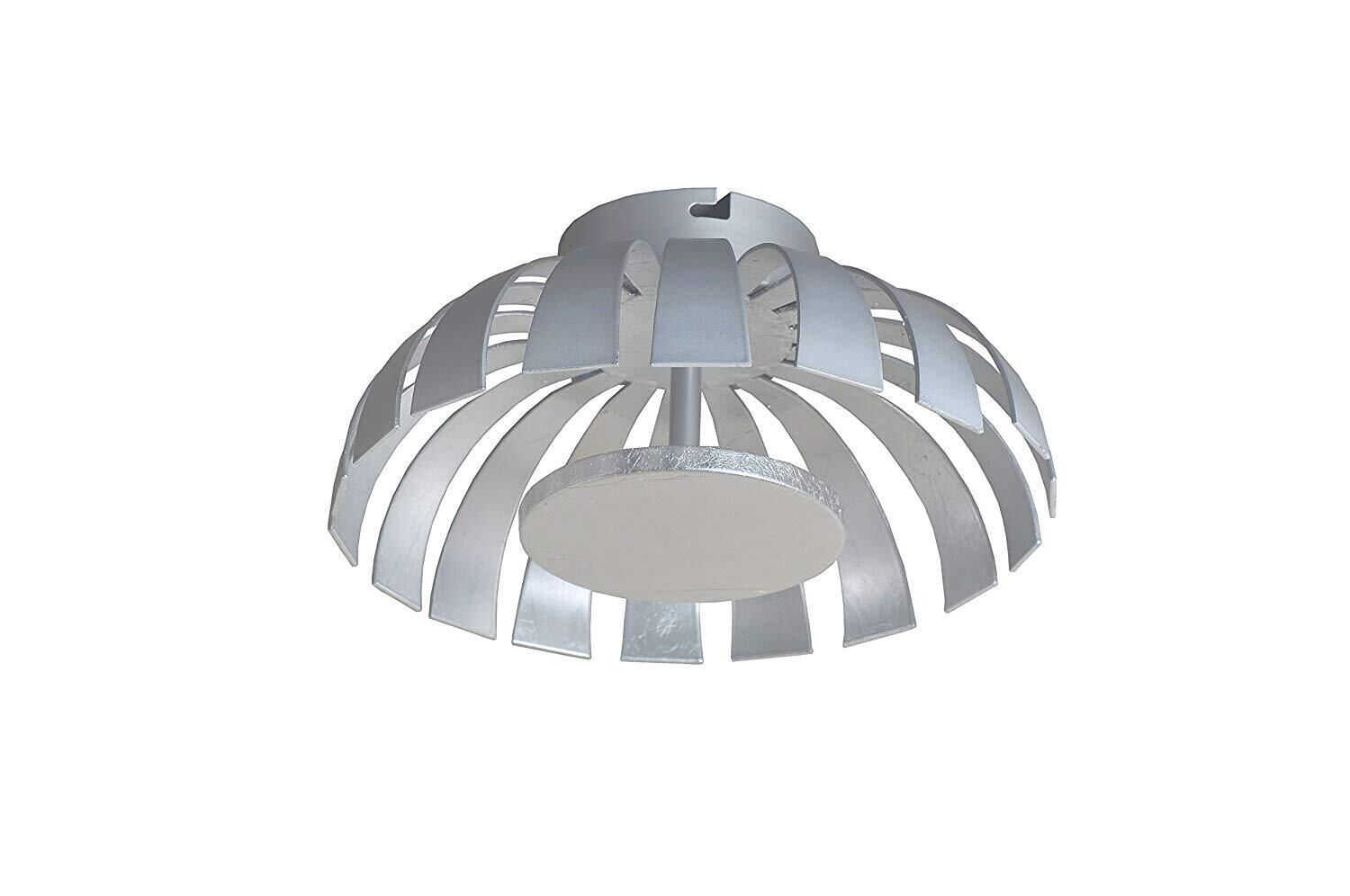 LED Deckenlampe Silber 3000K rund FLARE