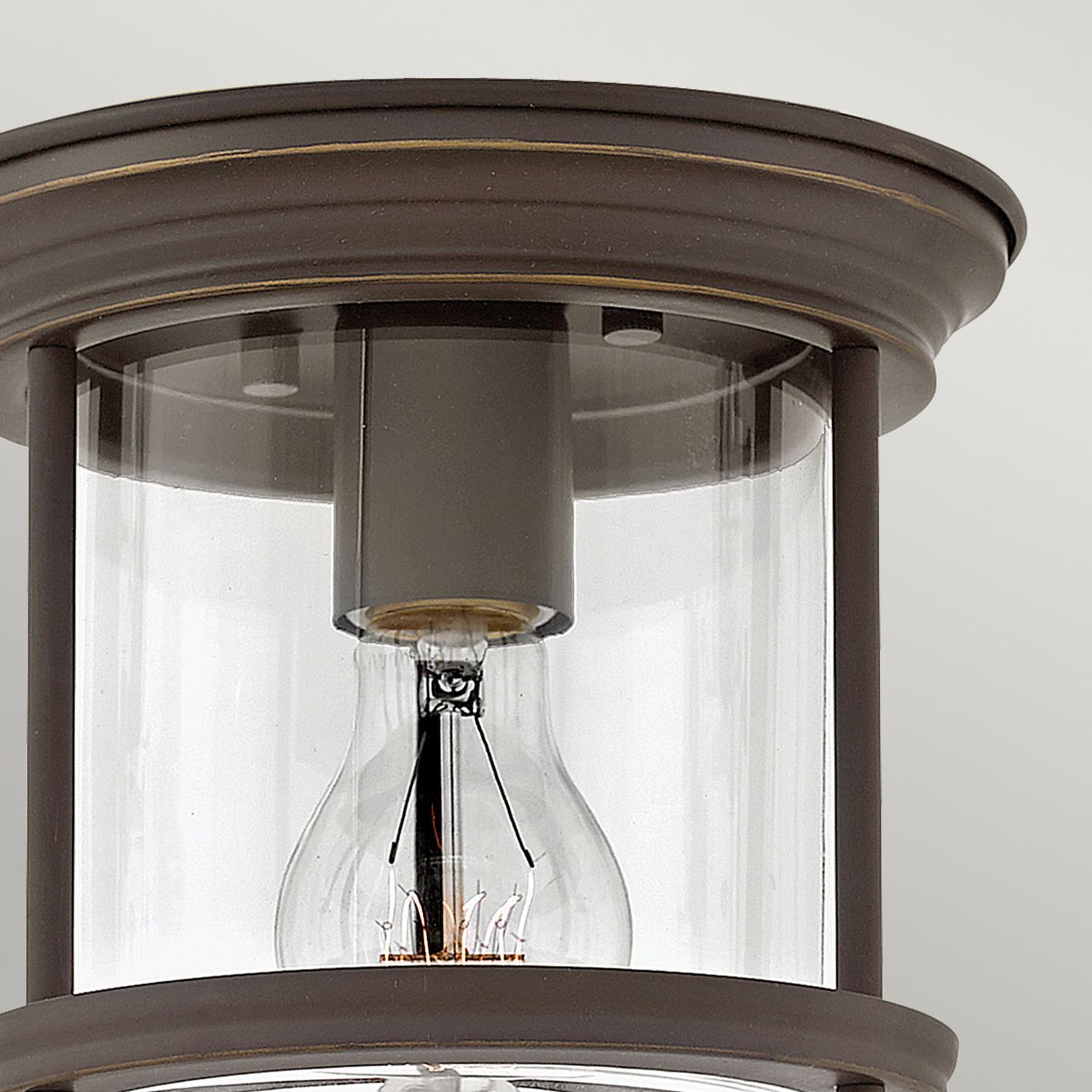 Deckenleuchte Badezimmer Glas Metall E27 IP44 Ø 19,6 cm rund
