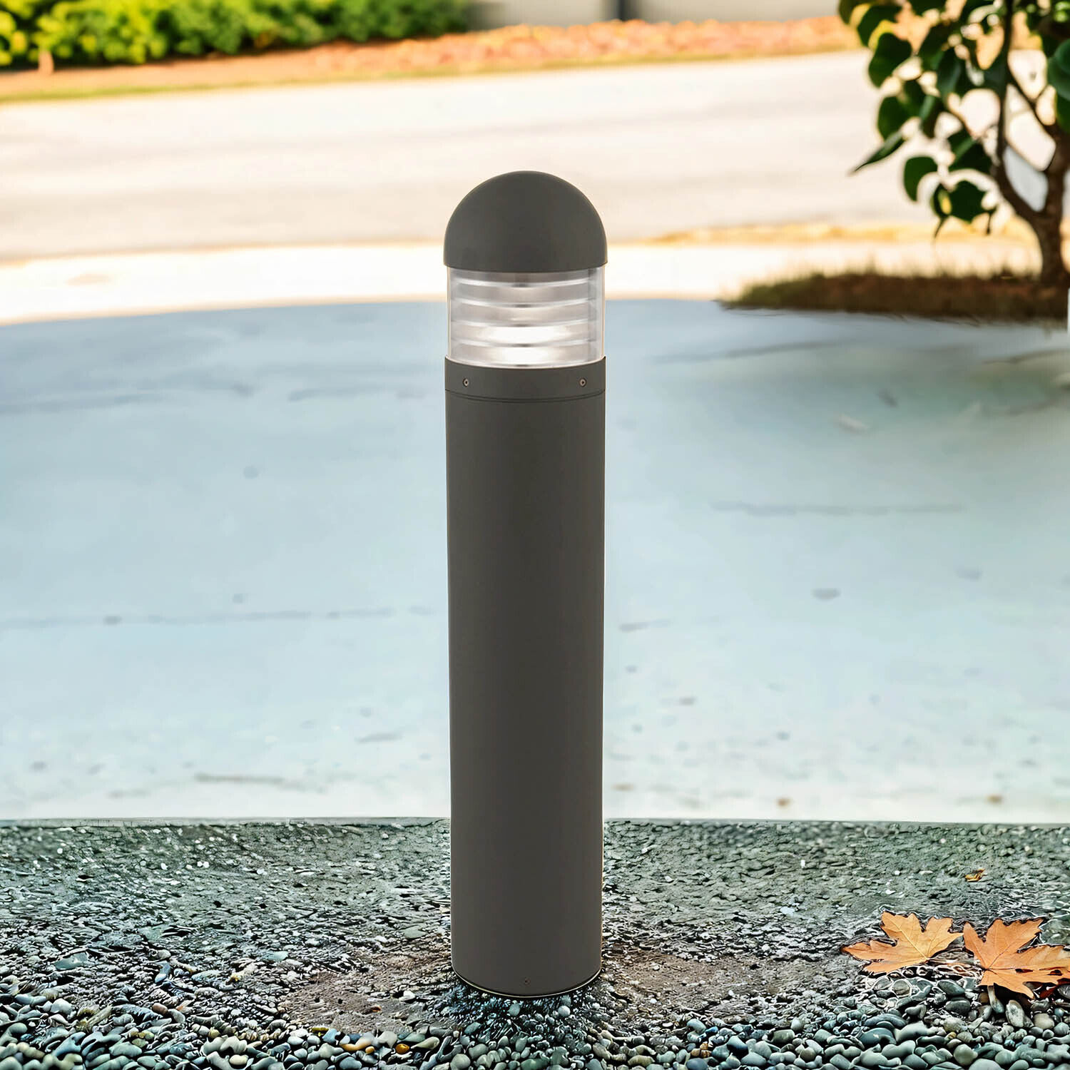 Moderne Außen Wegleuchte BOLLARDS in Schwarz