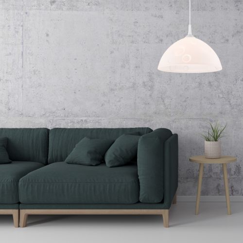 Wohnzimmerlampe Hängelampe Esstisch Weiß Metall