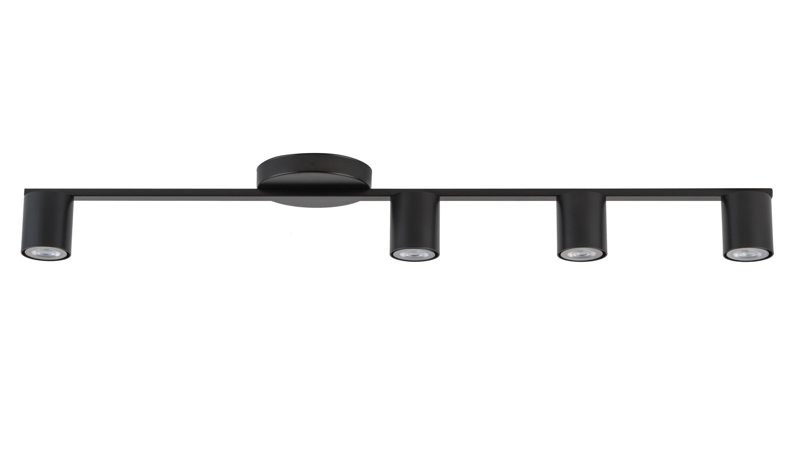Moderne Deckenleuchte Schwarz Metall GU10 90 cm lang