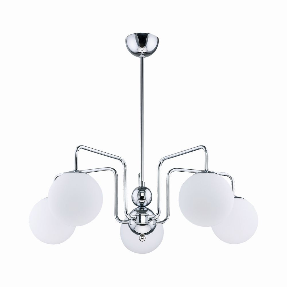 Deckenleuchte Chrom Weiß GORMER Esszimmer Lampe